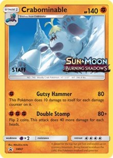 Crabominable - SM47 - STAFF Prerelease Promo