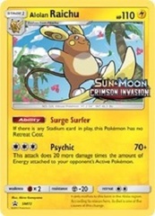 Alolan Raichu - SM72 - Prerelease Promo - SM Black Star Promo