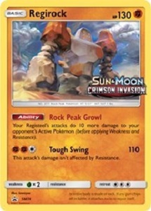Regirock - SM74 - Prerelease Promo - SM Black Star Promo
