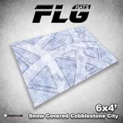 Flg Mat Snow Covered Cobblestone City 4X6