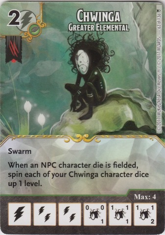 Chwinga - Greater Elemental (Die and Card Combo)