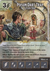 Poison Dart Trap - Lesser Trap (Die and Card Combo)