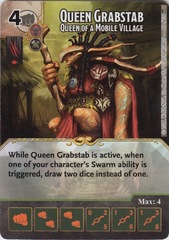 Queen Grabstab - Queen of a Mobile Village (Die and Card Combo)