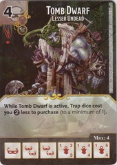 Tomb Dwarf - Lesser Undead (Die and Card Combo)