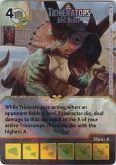 Triceratops - Epic Beast (Die and Card Combo)