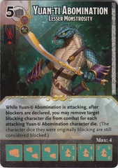 Yuan-Ti Abomination - Lesser Monstrosity (Die and Card Combo)