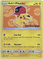 Ashs Pikachu - SM110 - SM Black Star Promo