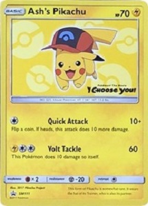 Ashs Pikachu - SM111 - SM Black Star Promo