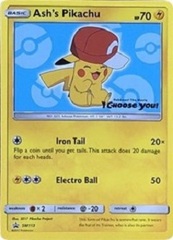 Ashs Pikachu - SM113 - SM Black Star Promo