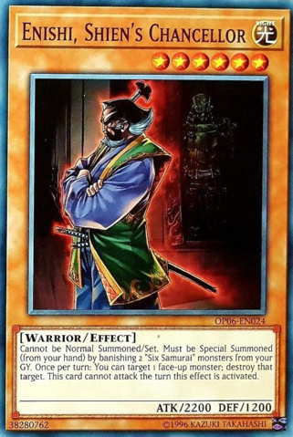 Enishi, Shiens Chancellor - OP06-EN024 - Common - Unlimited Edition