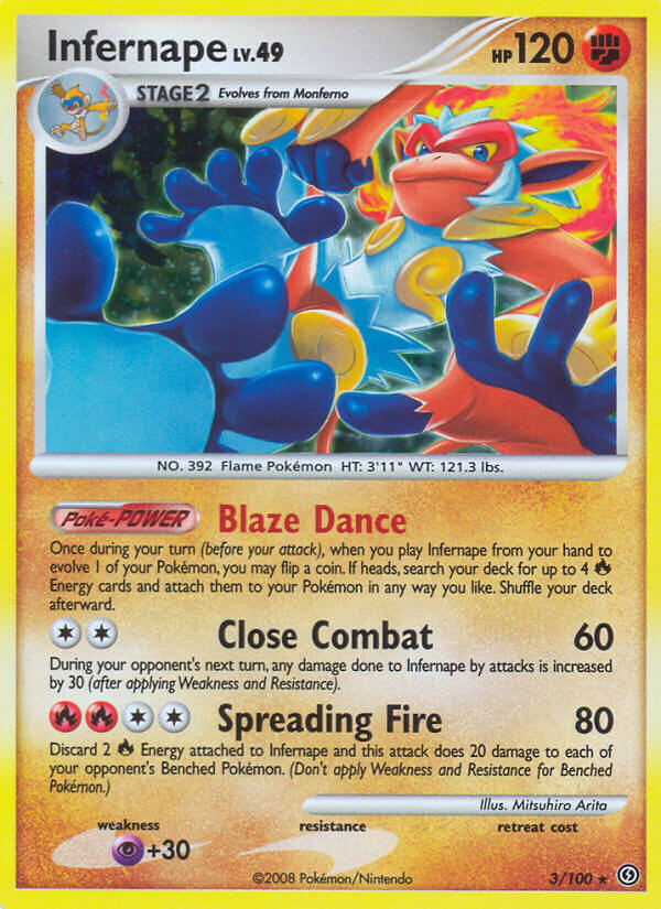 Infernape - 3/100 - Holo Rare