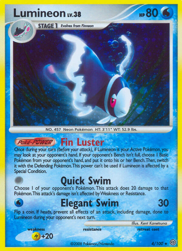 Lumineon - 4/100 - Holo Rare