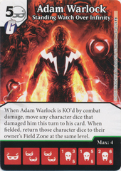 Adam Warlock - Standing Watch Over Infinity (Card and Die Combo) Foil