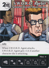 S.W.O.R.D. Agent - Sentient Worlds Observation (Card and Die Combo) Foil