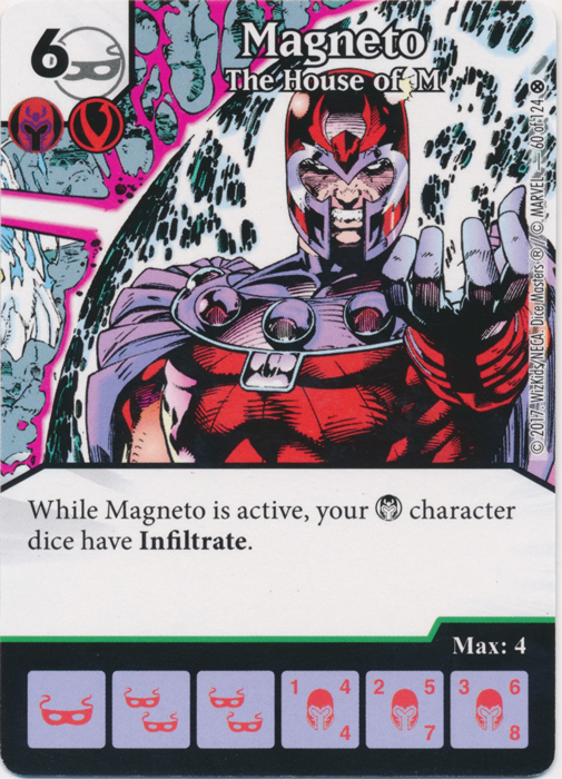 Magneto - The House of M (Card and Die Combo) Foil
