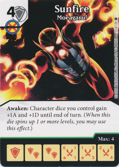 Sunfire - Moeagaru! (Card and Die Combo) Foil