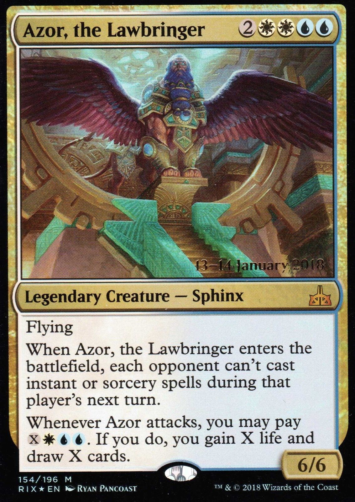 Azor, the Lawbringer - Foil - Prerelease Promo