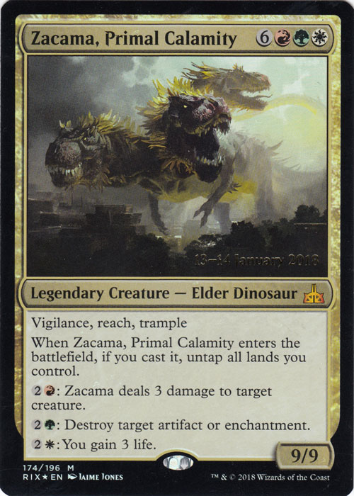 Zacama, Primal Calamity - Foil - Prerelease Promo