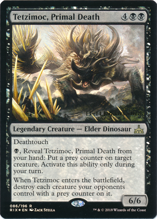 Tetzimoc, Primal Death - Foil - Prerelease Promo