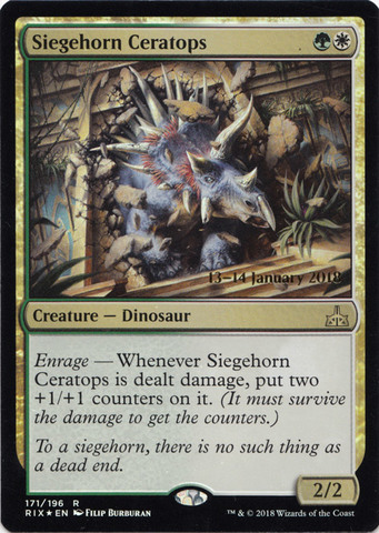 Siegehorn Ceratops - Foil - Prerelease Promo