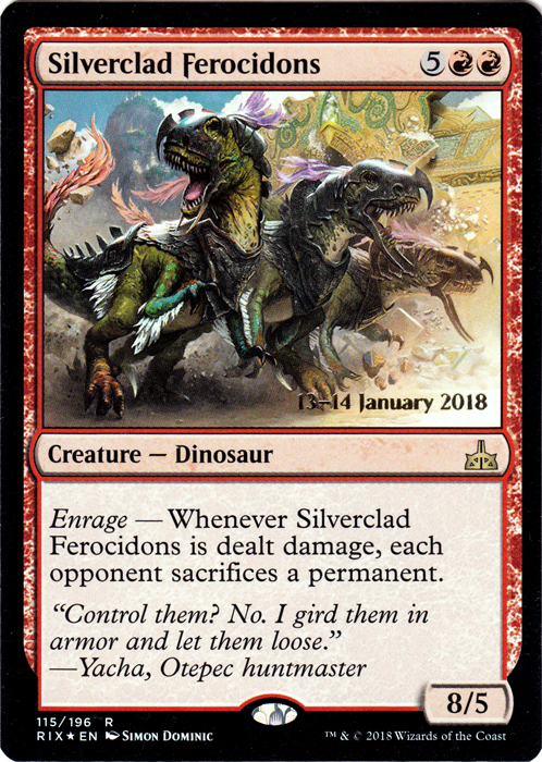 Silverclad Ferocidons - Foil - Prerelease Promo