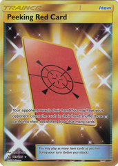 Peeking Red Card - 169/156 - Secret Rare