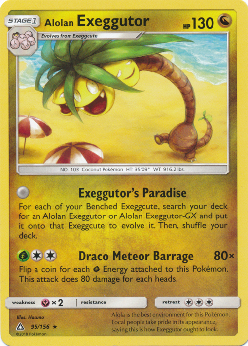 Alolan Exeggutor - 95/156 - Rare