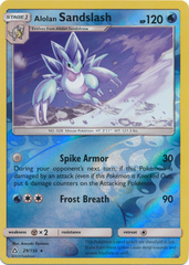 Alolan Sandslash - 29/156 - Rare - Reverse Holo