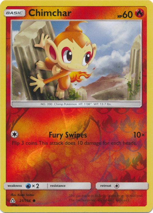 Chimchar - 21/156 - Common - Reverse Holo Chimchar - 21/156 - Common - Reverse Holo