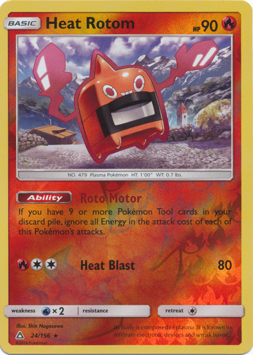 Heat Rotom - 24/156 - Rare - Reverse Holo