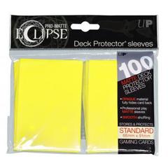 Ultra Pro - Pro Matte Eclipse: Deck Protector 100 Count Pack - Lemon Yellow