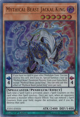 Mythical Beast Jackal King - EXFO-EN026 - Ultra Rare - 1st Edition