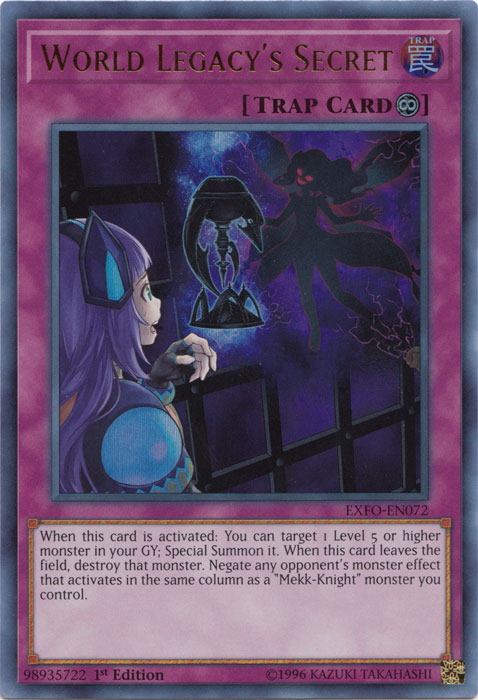 World Legacys Secret - EXFO-EN072 - Ultra Rare - 1st Edition