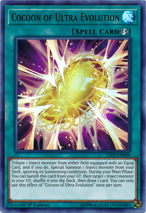 Cocon dUltra Evolution - LED2-EN009 - Ultra Rare - 1ere edition // Legendary Duelist: Ancient Millennium - LED2