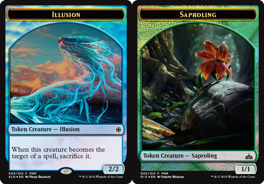 Illusion // Saproling Token - Foil 2018 FNM Promo