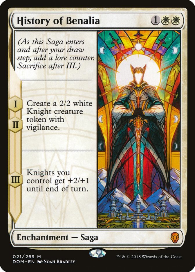 History of Benalia 1x FOIL DOM MTG Dominaria Mythic MINT white