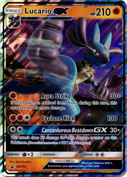 Lucario GX - SM100 - SM Black Star Promo