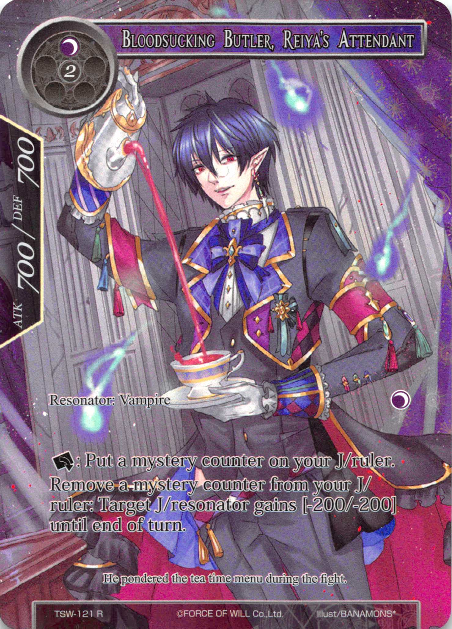 Bloodsucking Butler, Reiyas Attendant (Full Art) - TSW-121 - R