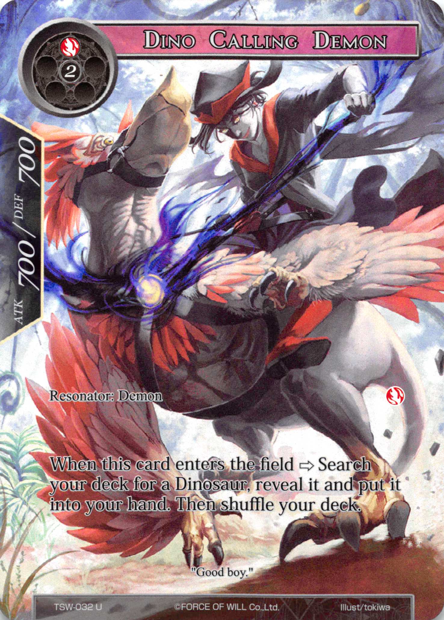 Dino Calling Demon (Full Art) - TSW-032 - U