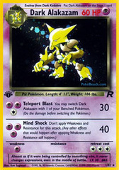 Dark Alakazam - 1/82 - Holo Rare - 1st Edition