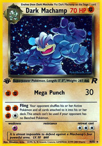 Dark Machamp - 10/82 - Holo Rare - 1st Edition