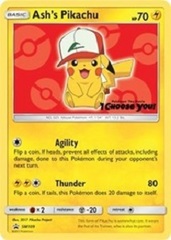 Ash's Pikachu - SM109 - SM Black Star Promo