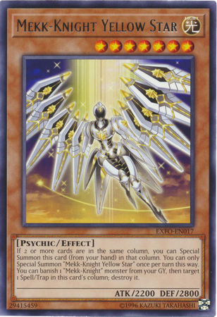Mekk-Knight Yellow Star - EXFO-EN017 - Rare - Unlimited Edition