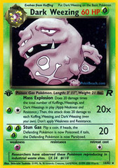 Dark Weezing - 14/82 - Holo Rare - 1st Edition