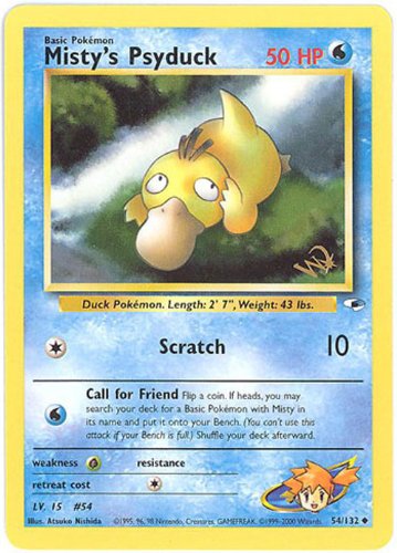 Mistys Psyduck - 54/132 - W Stamped Promo