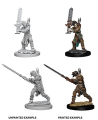 Pathfinder Battles Unpainted Minis - Female Human Barbarian