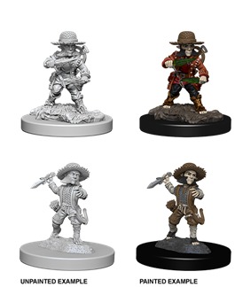 Pathfinder Battles Unpainted Minis - Male Halfling Rogue