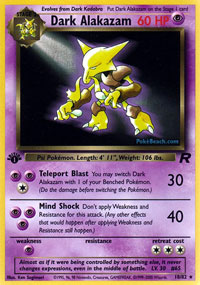 Dark Alakazam - 18/82 - Rare - 1st Edition