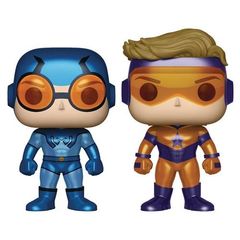 Pop! Heroes: Dc Comics - Metallic Booster Gold And Blue Beetle 2 Pack