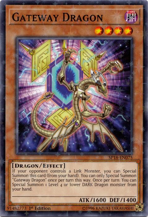 Gateway Dragon - SP18-EN025 - Starfoil Rare - 1st Edition